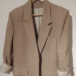💗Vintage plaid Boyfriend Blazer